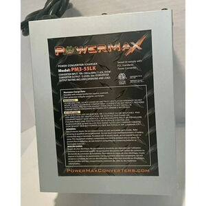 PowerMax 12 Volts 55 Amp Power Converter Battery Charger PM3-55LK‎ Tested